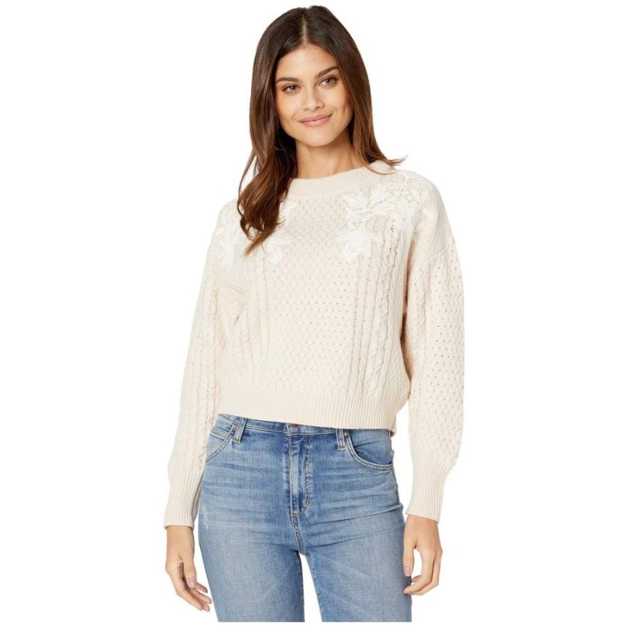 レベッカ テイラー Rebecca Taylor レディース ニット セーター トップス Lace Appique Pullover Ecru Kisumupoly Ac Ke