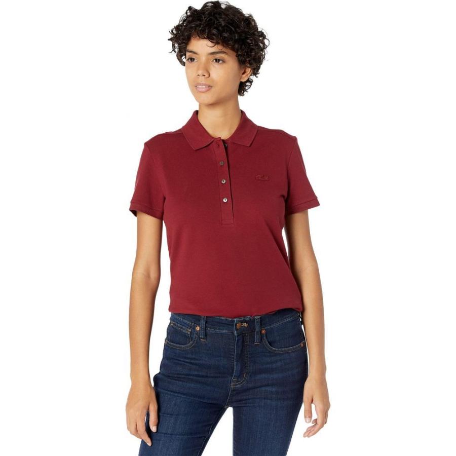 税込 Lacoste ラコステ トップス レディース ポロシャツ ラコステ Lacoste レディース Pinot Polo Pique Stretch Fit Slim Sleeve Short トップス 半袖 ポロシャツ ポロシャツ Dagl Tg