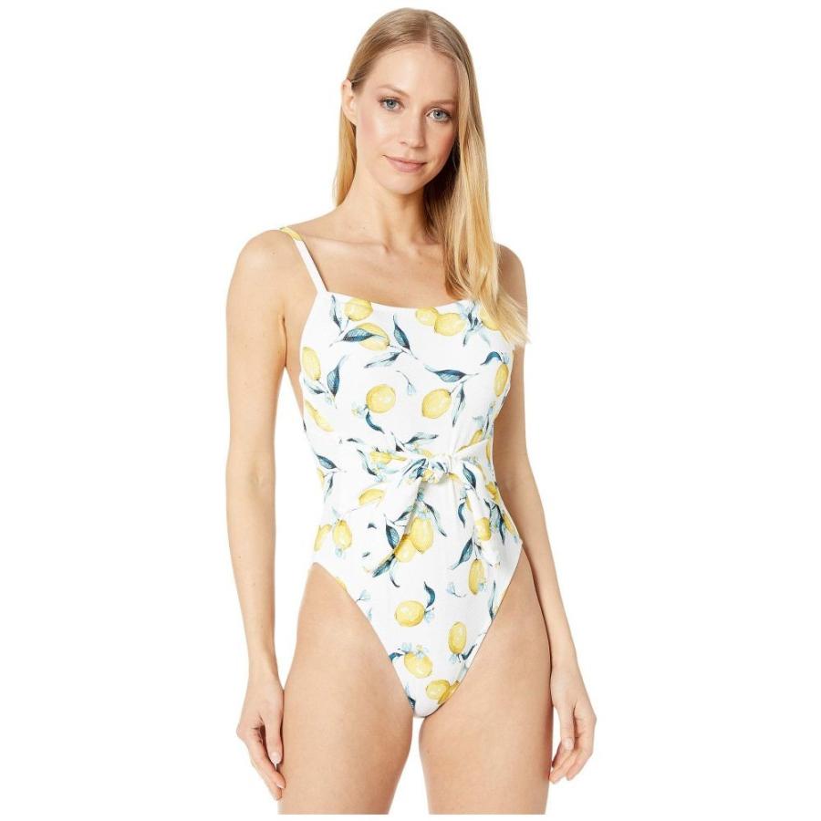 ジェシカシンプソン Jessica Simpson レディース ワンピース 水着 ビーチウェア Nice Lemons Tie Waist Maillot One Piece Lemon Multi Olhodaguadocasado Al Gov Br