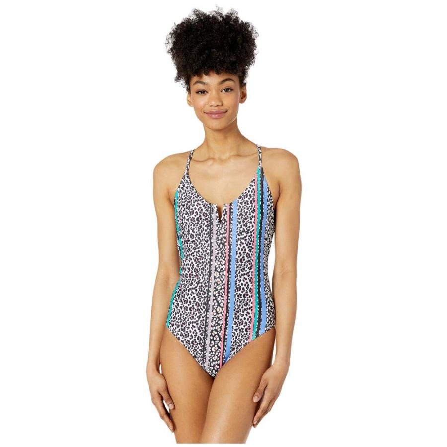 ジェシカシンプソン Jessica Simpson レディース ワンピース 水着 ビーチウェア Cool Cats V Wire One Piece Rose Multi Apaproduction Fr