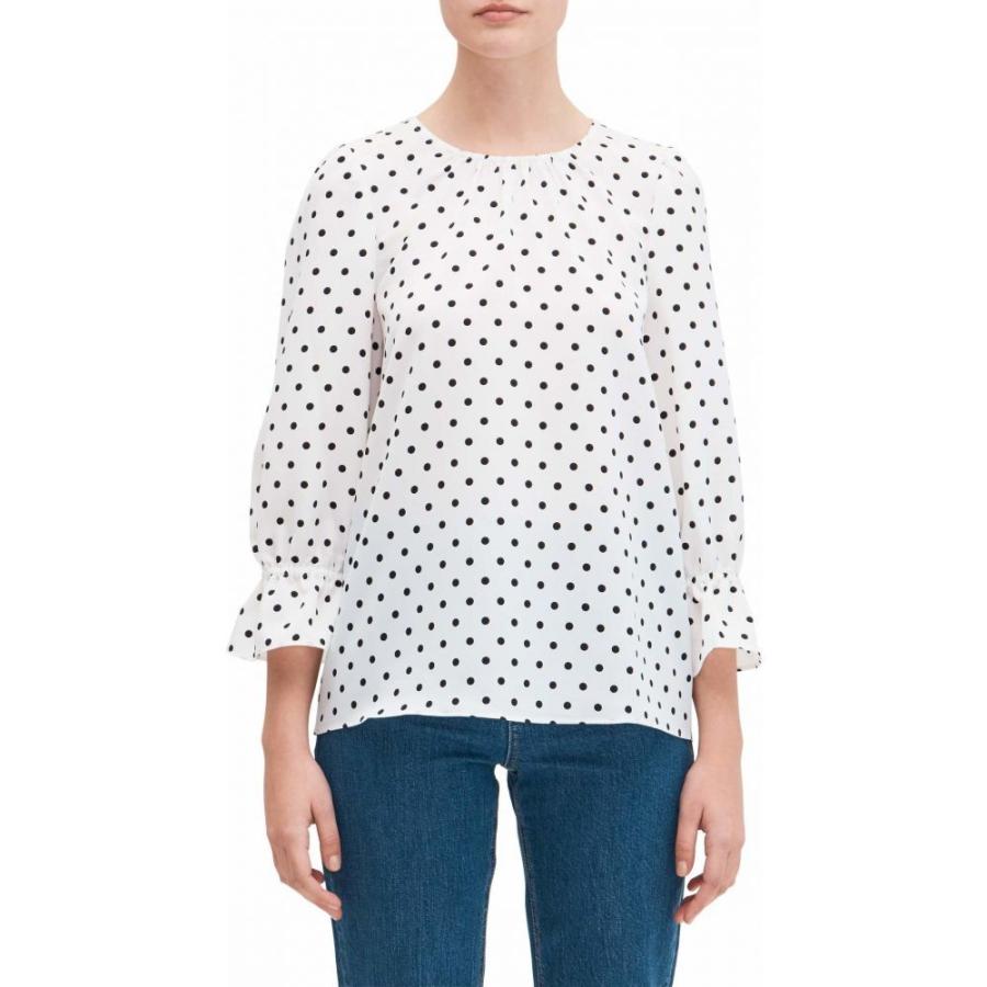 ケイト スペード Kate Spade New York レディース ブラウス シャツ トップス Cabana Dot Top French Cream Morenotafurt Com