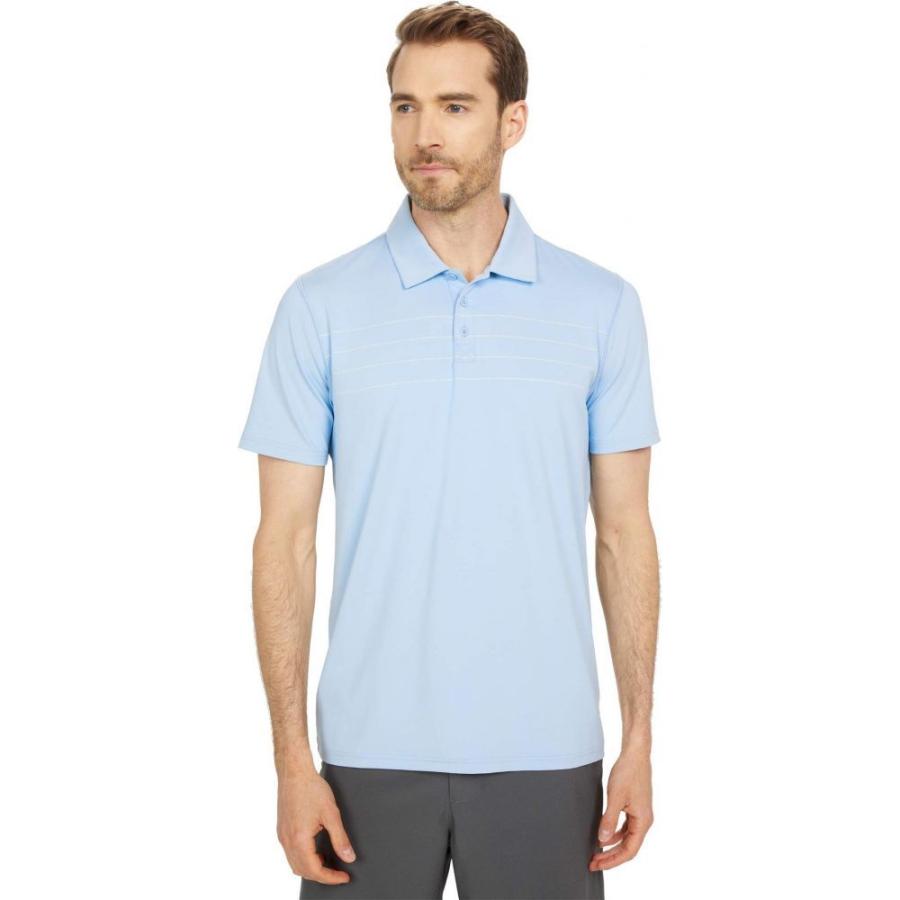 安い人気商品 ノーマルブランド The Normal Brand メンズ ポロシャツ トップス Fore Stripe Performance Polo Blue Fog 販売証明書付き Shirleyryan Ca