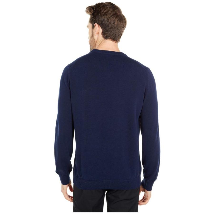 21最新作 Lacoste ラコステ トップス メンズ ニット セーター ラコステ Lacoste メンズ Blue Navy Sweater Neck Crew Sleeve Long トップス ニット セーター トップス