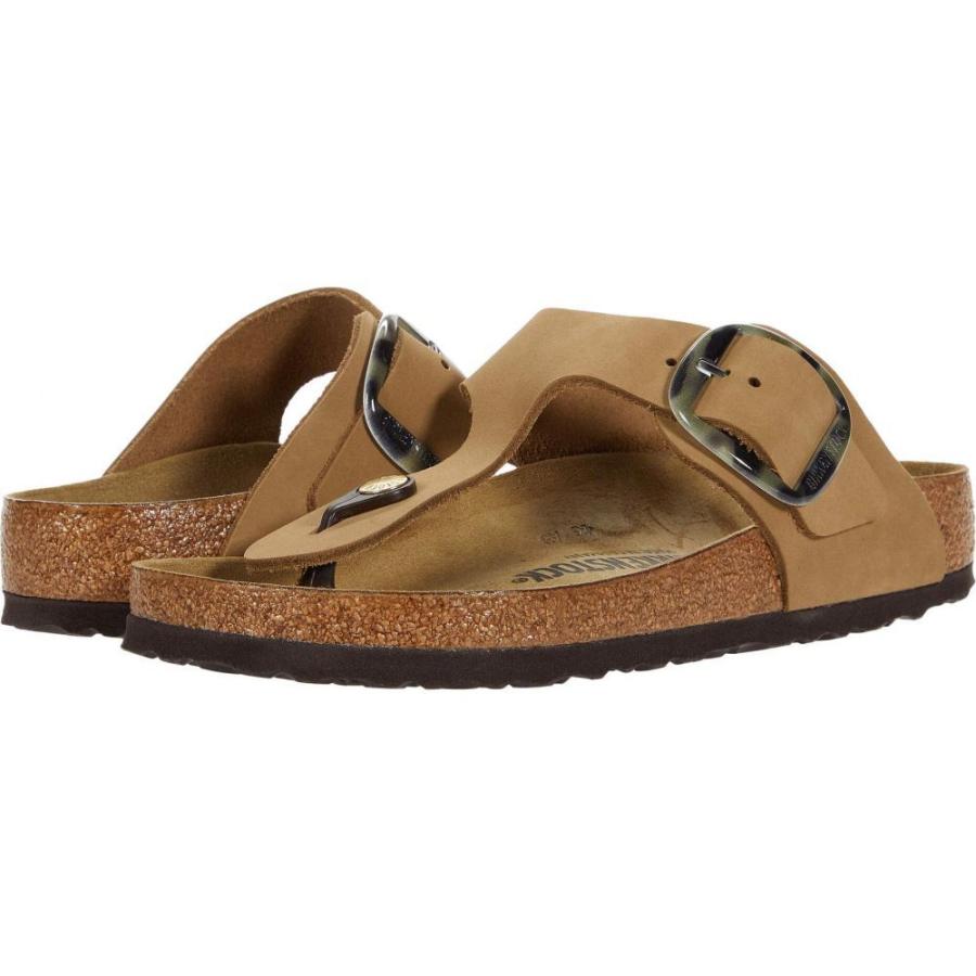 人気ブランド ビルケンシュトック Birkenstock レディース ビーチサンダル シューズ 靴 Gizeh Torty Big Buckle Mud Green Nubuck 驚きの値段 Cepici Gouv Ci
