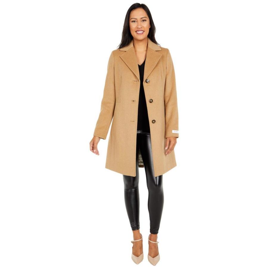カルバンクライン Calvin Klein レディース コート アウター Classic Single Breasted Wool Coat Camel Sh2 9467289 1430 フェルマート Fermart 2号店 通販 Yahoo ショッピング