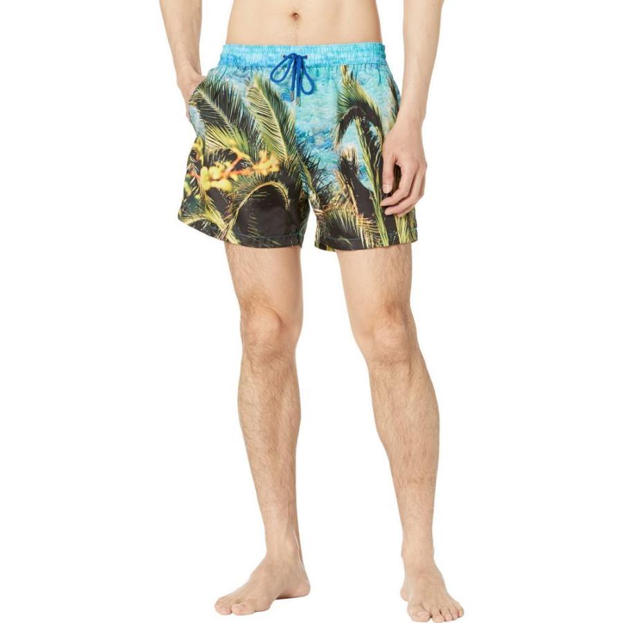 配送員設置送料無料 ポールスミス Paul Smith メンズ 海パン 水着 ビーチウェア Palm Tree Swim Shorts Turquoise 正規店仕入れの Riccardotramma Com