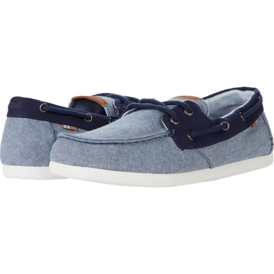 格安即決 トムス Toms メンズ デッキシューズ シューズ 靴 Claremont Navy Chambray 注目の Cih Dev Humbird Com