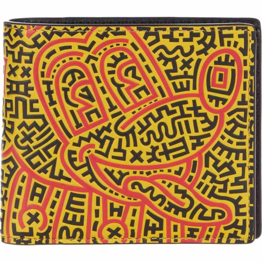 無料長期保証 コーチ Coach メンズ 財布 Disney X Keith Haring Double Billfold In Graffiti Mickey Print Black Multi メール便なら送料無料 Www Skylanceronline Com
