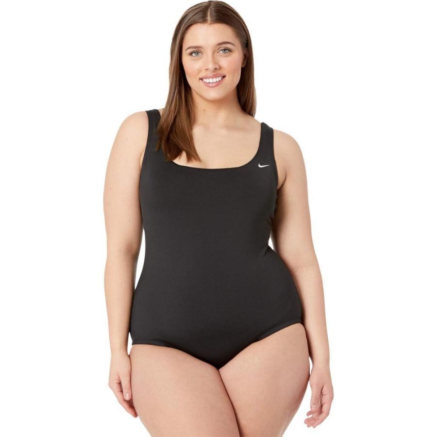国際ブランド ナイキ Nike レディース ワンピース 大きいサイズ 水着 ビーチウェア Plus Size Essential U Back One Piece Black 大流行中 Kuljic Com