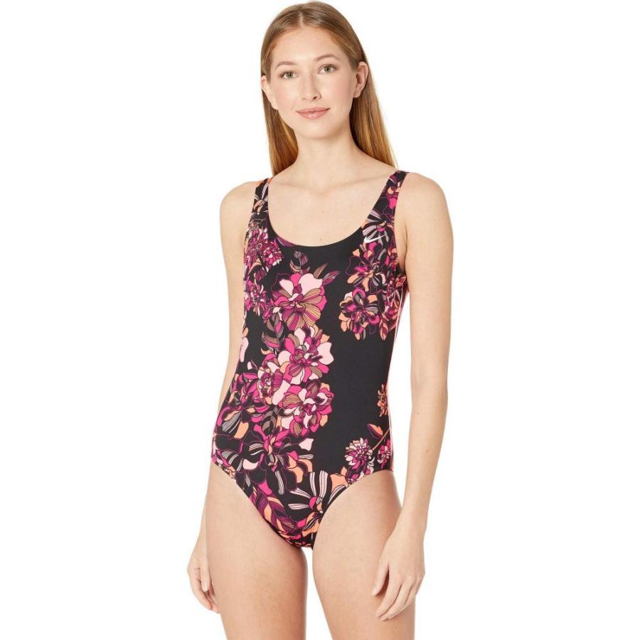 流行に ナイキ Nike レディース ワンピース 水着 ビーチウェア Floral U Back One Piece Black 新しいコレクション Kuljic Com