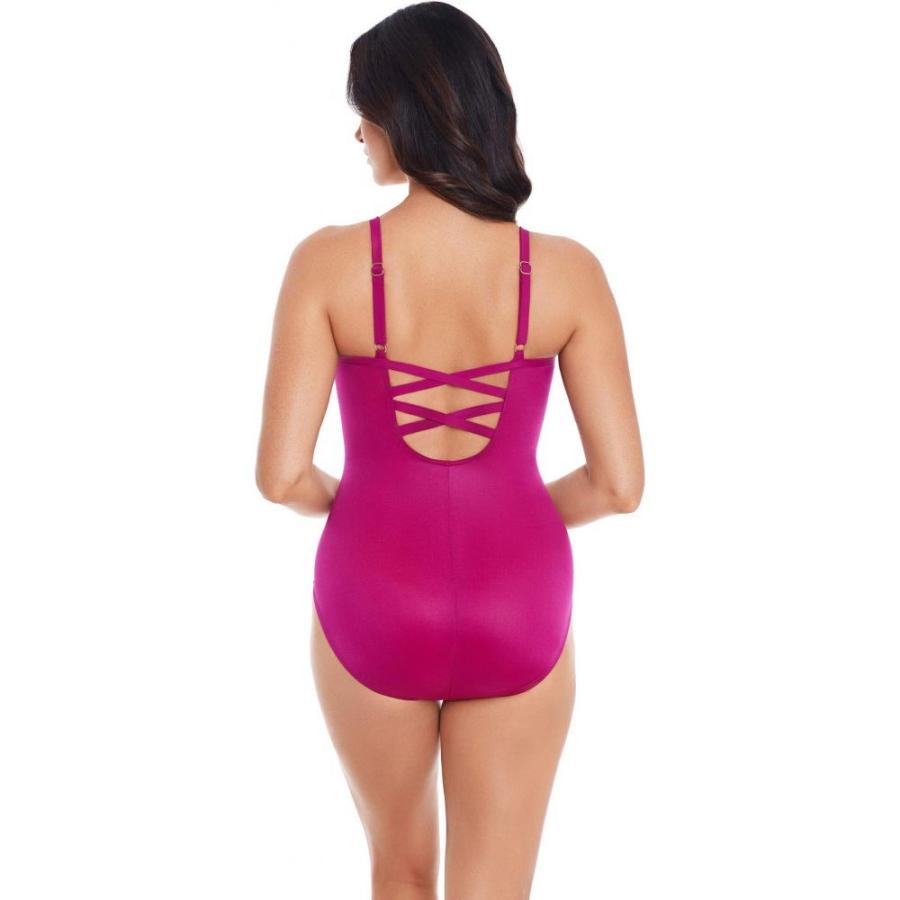 驚きの値段 ミラクルスーツ Miraclesuit レディース ワンピース 水着 ビーチウェア Rock Solid Captivate One Piece Framboise Pink 数量は多 Technet 21 Org