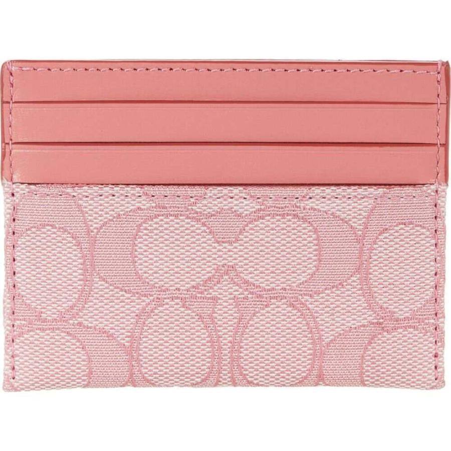 絶対一番安い コーチ Coach レディース カードケース 名刺入れ Signature Jacquard Flat Card Case B Taffy Taffy 注目ブランド Teslaimagem Com Br