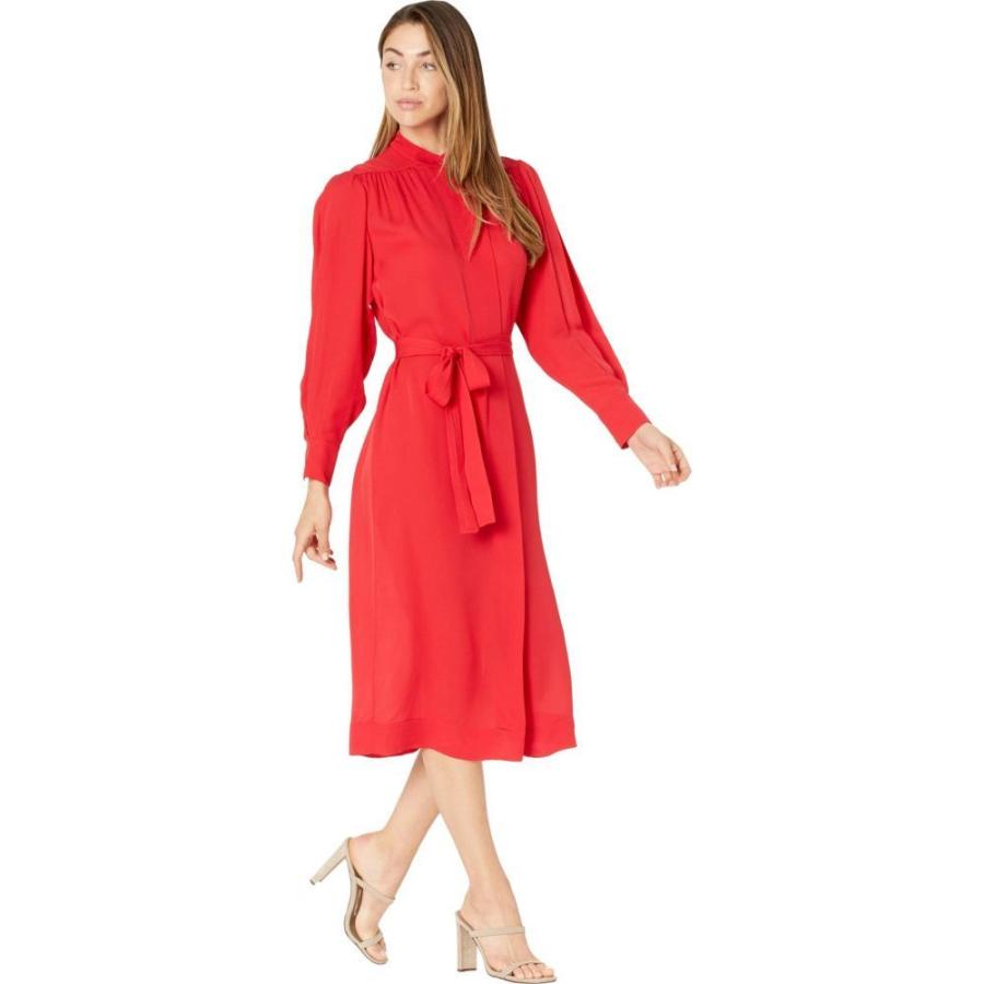プレミア商品 レベッカ テイラー Rebecca Taylor レディース ワンピース ワンピース ドレス Long Sleeve Georgette Dress Geranium 本日超得 Filtrando Com Br