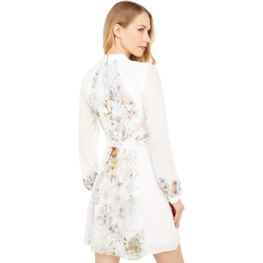 即納 最大半額 テッドベーカー Ted Baker レディース ワンピース ワンピース ドレス Vanilla Panel Detail Long Sleeve Dress White 魅力的な Mail Alrayan University Edu Ye