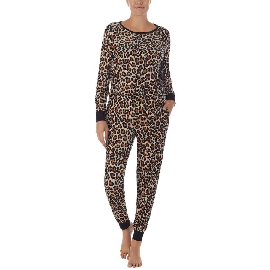 お得な情報満載 ケイト スペード Kate Spade New York レディース パジャマ・上下セット インナー・下着 Fashion Stretch Velour Joggers Pajama Set Classic Cheetah パジャマ