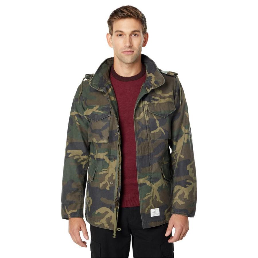 売れ筋新商品 メンズ Industries Alpha インダストリーズ アルファ メンズ コート インダストリーズ アルファ Industries Alpha コート Camo Woodland Coat Field Mod M 65 アウター フィールドジャケット コート アウター Affaires Sociales Gouv Cg