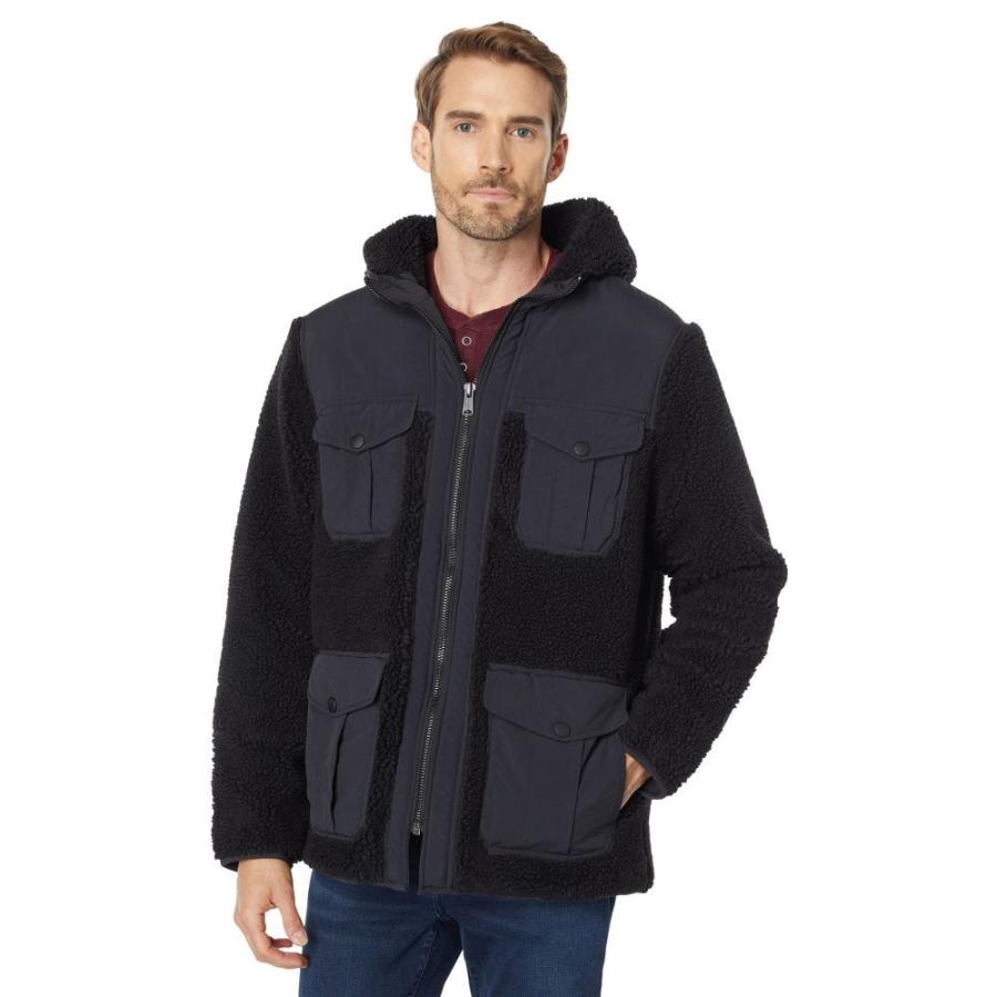 ランキング第1位 Lucky Brand ラッキーブランド ダウン 中綿ジャケット メンズ ラッキーブランド Lucky Brand メンズ ダウン 中綿ジャケット フード アウター Hooded Sherpa Jacket Black コート アウター Savannah Osc Com