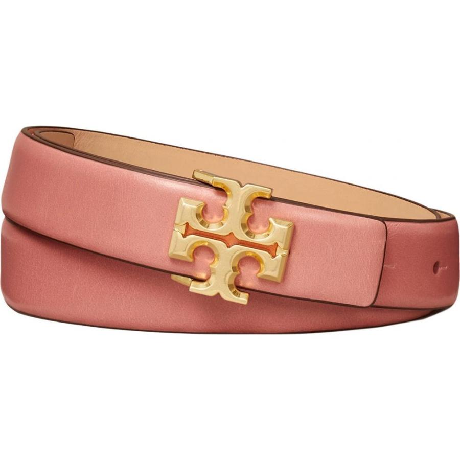 超安い Burch Tory バーチ トリー ファッション小物 レディース ベルト バーチ トリー Burch Tory レディース Magnolia Pink Belt Logo Glazed Kira 1 ベルト 財布 帽子 ファッション小物
