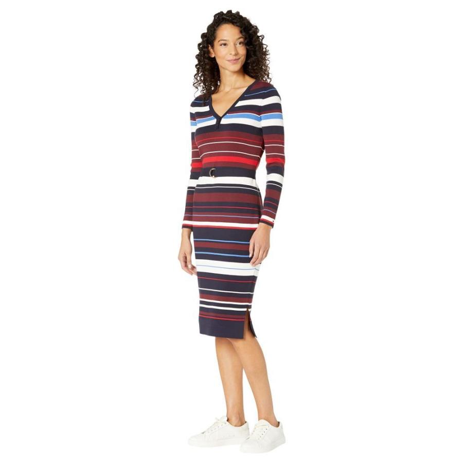 春夏新登場 トミー ヒルフィガー Tommy Hilfiger Adaptive レディース ワンピース ワンピース ドレス Primrose Stripe Dress With Belt Masters Navy Multi 公式直営店 Plotson Com