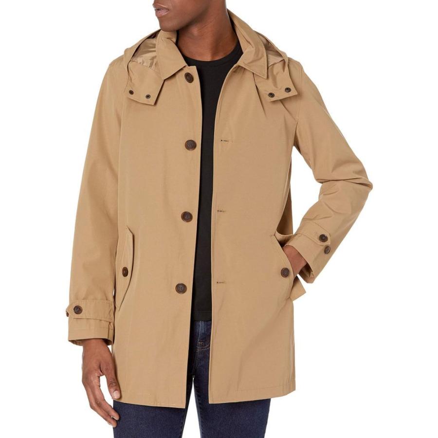 4年保証 Hilfiger Tommy ヒルフィガー トミー メンズ レインコート ヒルフィガー トミー Hilfiger Tommy メンズ Khaki Jacket Trench Rain Hooded Trench アウター フード レインコート レイングッズ 雨具 Upzambia Org