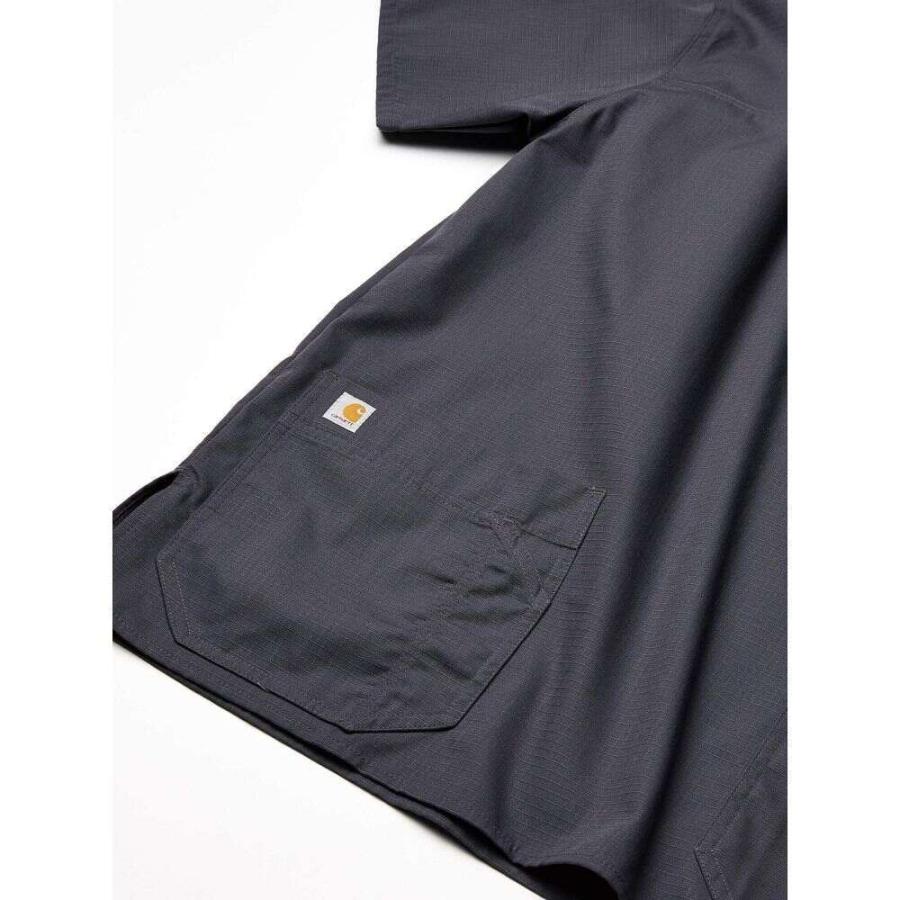 名入れ無料 カーハート シャツ トップス メンズ Ripstop Multi Pocket Scrub Top Pewter 長袖 サイズ Large Www Oroagri Eu
