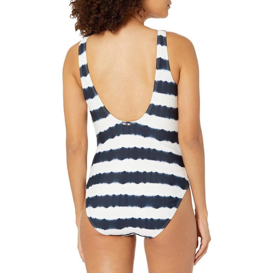 超歓迎された ワンピース ヒルフィガー トミー Hilfiger Tommy レディース Stripe Navy Logo Print With Piece One Stripe Dye Tie Tank Classic タンクトップ ワンピース レディース Hilfiger Tommy ヒルフィガー トミー 水着 Trottersstop Org