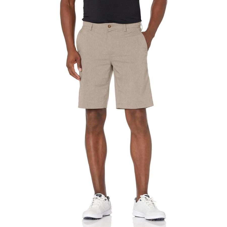 値頃 ボトムス パンツ ショートパンツ メンズ Tour Pga ピージーエーツアー メンズ ショートパンツ ピージーエーツアー Tour Pga Flat Heather Khaki Short Heather Hybrid Front ボトムス パンツ
