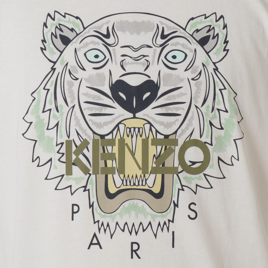 【即納】ケンゾー KENZO メンズ Tシャツ トップス T-shirt fc55ts0204yl White ロゴ 半袖 カットソー タイガー｜fermart2-store｜03