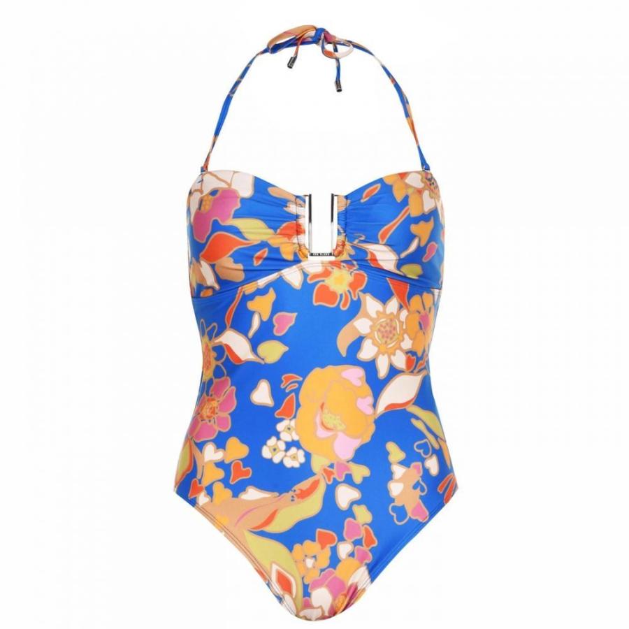 オープニング大放出セール テッドベーカー Ted Baker レディース ワンピース 水着 ビーチウェア U Bar Swimsuit Bright Blue 代引き手数料無料 Www Gran Gusto It