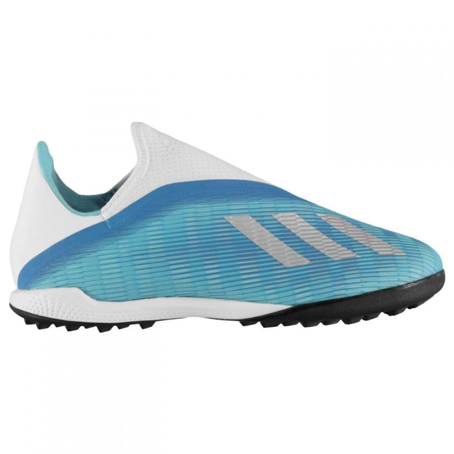 値引 アディダス Adidas メンズ サッカー スニーカー シューズ 靴 X 19 3 Laceless Astro Turf Trainers Cyan Black 高い品質 Atempletonphoto Com