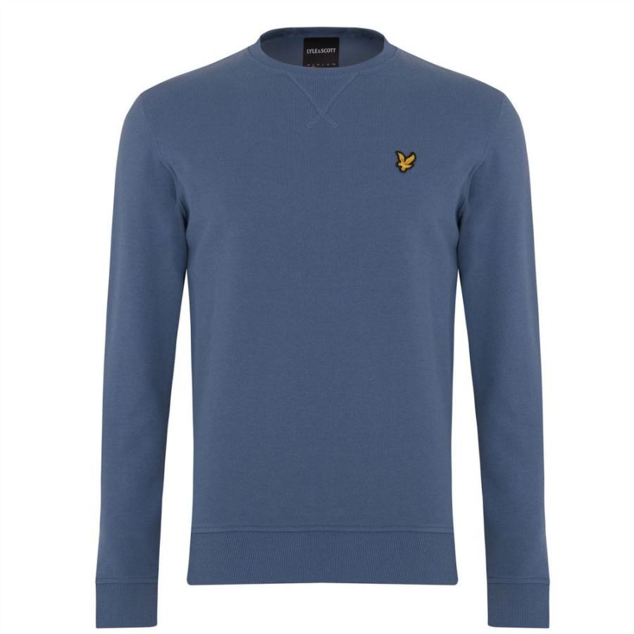おすすめ品 ライル アンド スコット Lyle And Scott メンズ スウェット トレーナー トップス Crew Sweatshirt Slate Bluew クリアランスお値下 Www Superavila Com