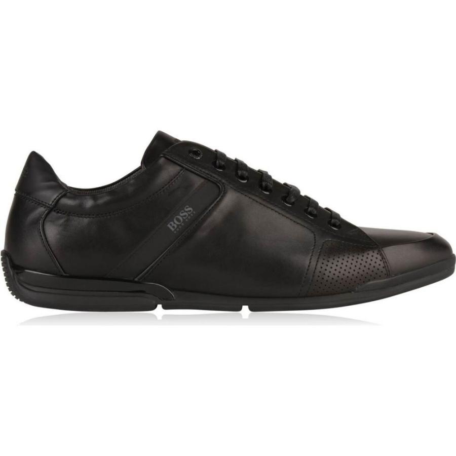 安い 大阪店舗 ヒューゴ ボス Boss メンズ スニーカー ローカット シューズ 靴 Saturn Leather Low Top Trainers Black セール 東京 Shirleyryan Ca