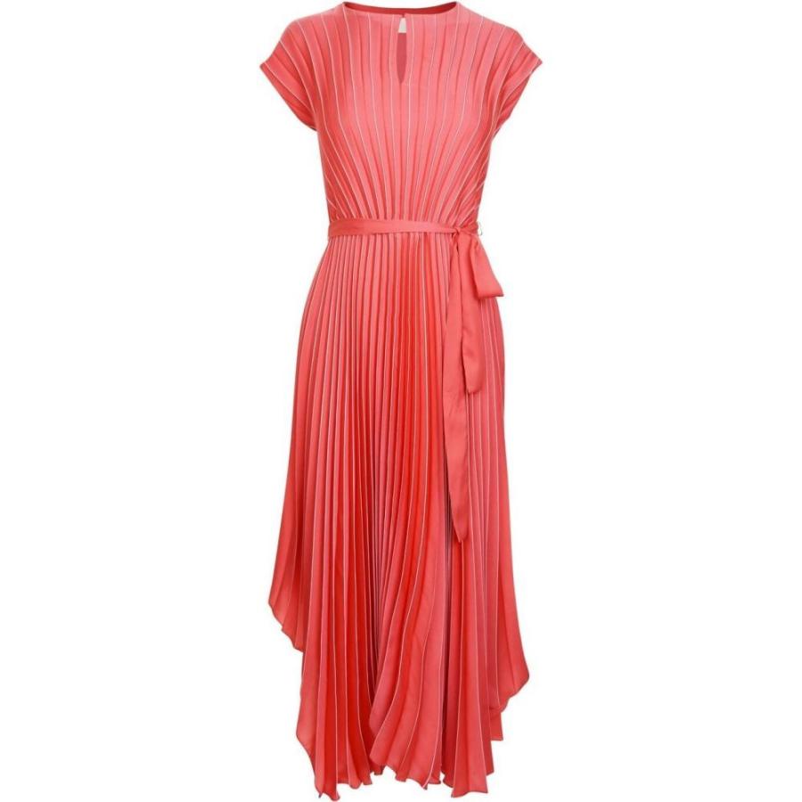 史上最も激安 ヒューゴ ボス Boss レディース ワンピース ワンピース ドレス Pleated Asymmetric Dress Pink Expectation Skylanceronline Com