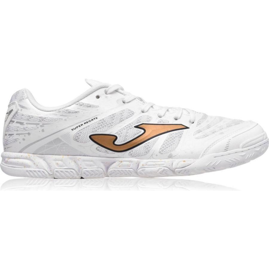 日本卸売 ホマ Joma レディース スニーカー シューズ 靴 Super Regata Indoor Football Trainers White Gold 買取安い Superavila Com