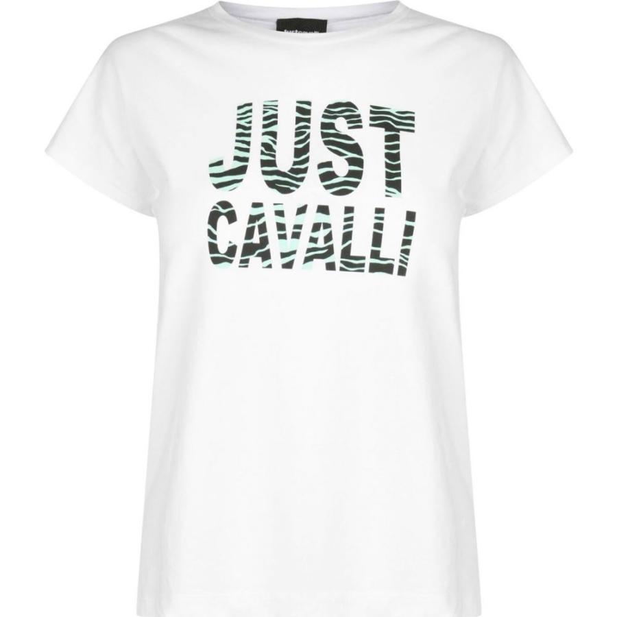 人気ブランド ジャスト カヴァリ Just Cavalli レディース ベアトップ チューブトップ クロップド ロゴtシャツ トップス Just Cavalli Crop Logo T Shirt White 格安 Vinylspotnyc Com