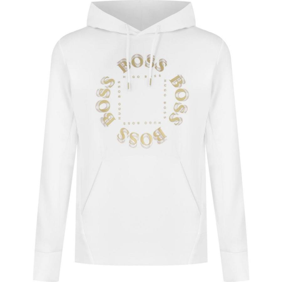 boss hoodie white