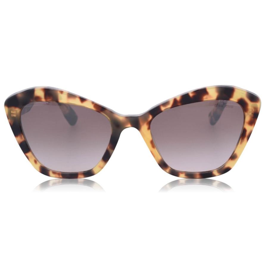 人気絶頂 ミュウミュウ Miu Miu メンズ メガネ・サングラス Havana 0Mu 05Us Irregular Sunglasses BLACK サングラス