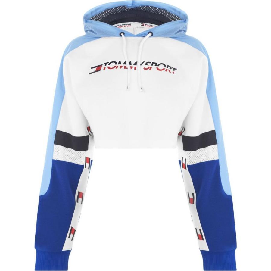 ファッション通販 Sport Tommy トミーヒルフィガー トップス レディース パーカー トミーヒルフィガー Sport Tommy レディース Blue Alaskan Hoodie Crop トップス クロップド パーカー トップス Dagl Tg