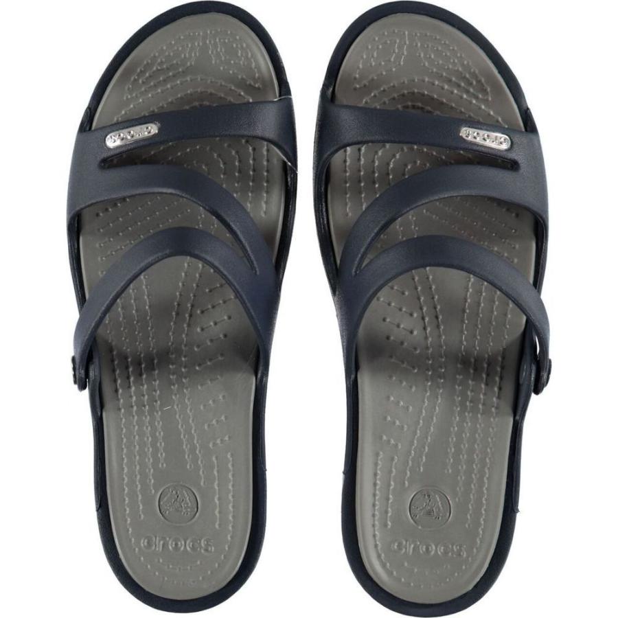 売り尽 クロックス Crocs レディース サンダル ミュール シューズ 靴 Patricia Sandals Navy Smoke 数量は多 Helpit Me