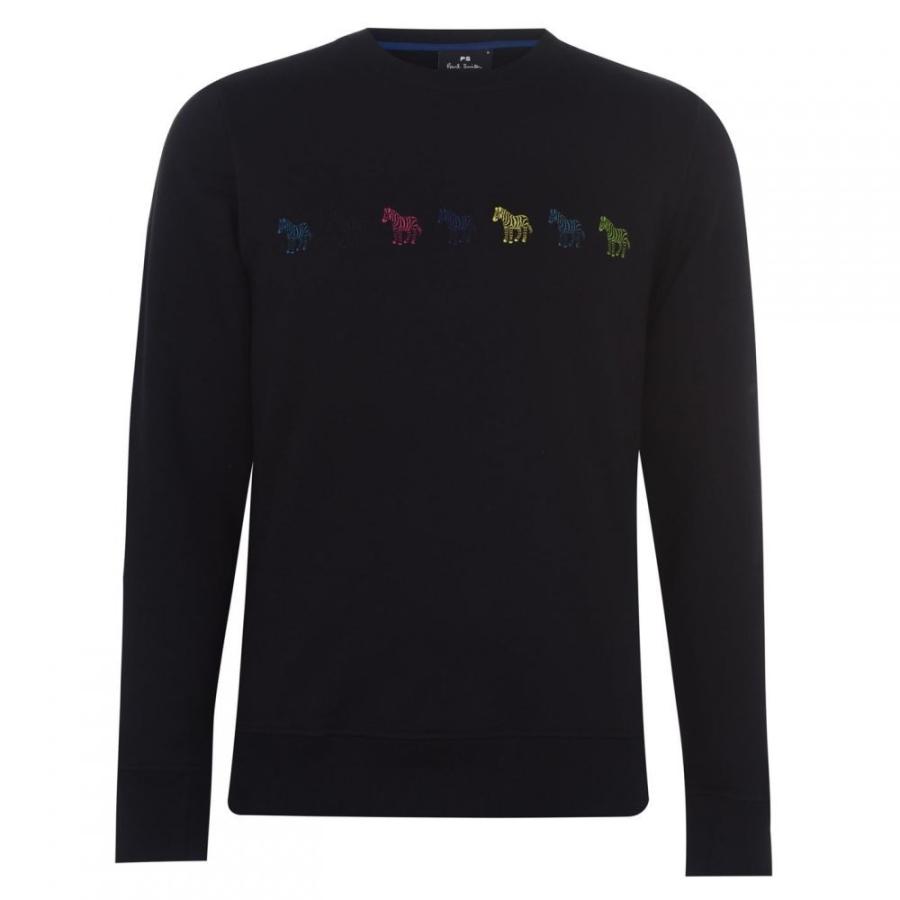 ポールスミス Ps By Paul Smith メンズ スウェット トレーナー トップス Zebra Repeat Sweatshirt Black Kisumupoly Ac Ke