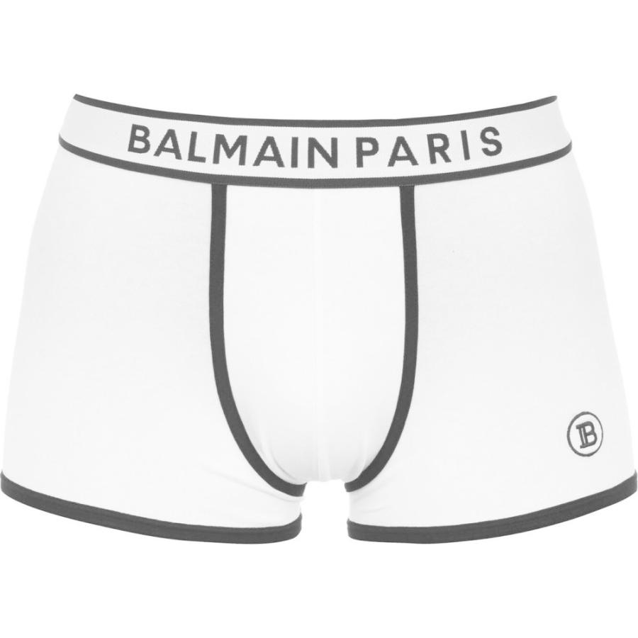 【一部予約！】 バルマン BALMAIN メンズ ボクサーパンツ インナー・下着 Boxers Wht/Blk トランクス