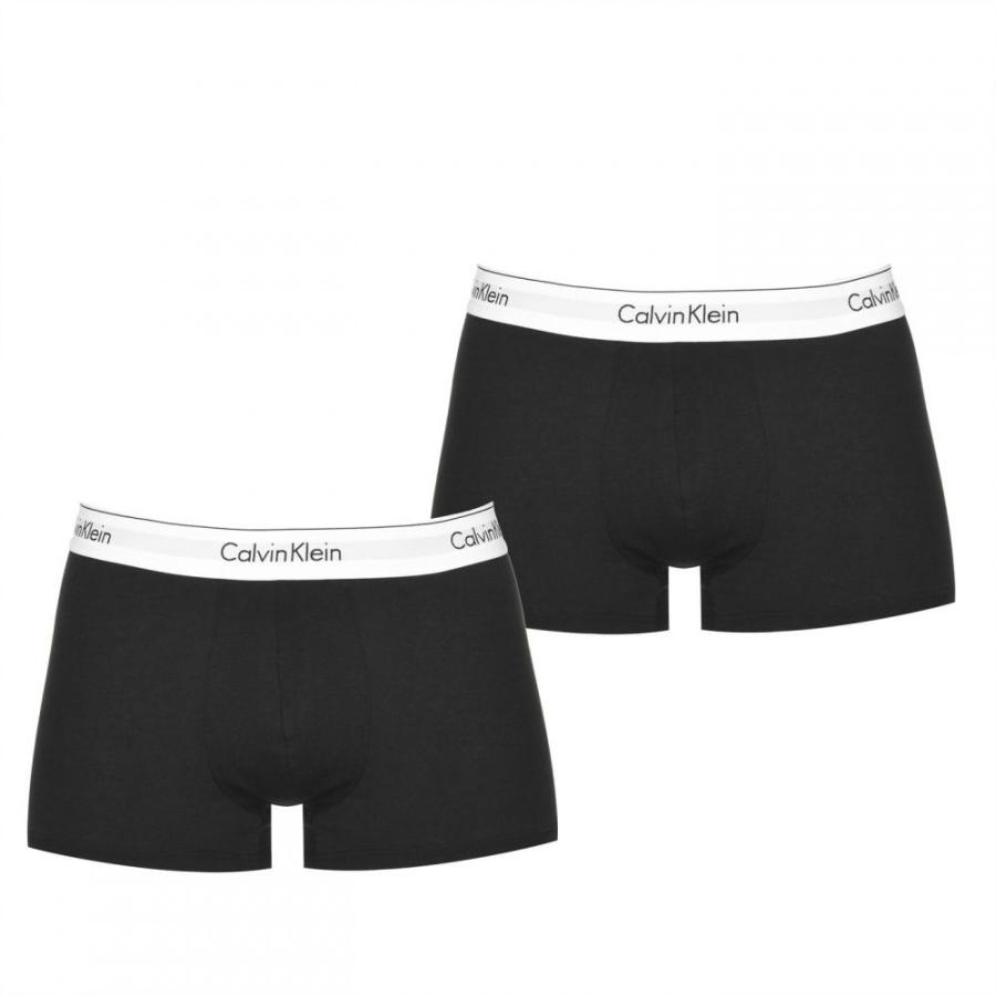 国際ブランド Calvin Klein カルバンクライン ボクサーパンツ メンズ カルバンクライン Calvin Klein メンズ ボクサーパンツ インナー 下着 2p Trunk Black 下着 靴下 部屋着