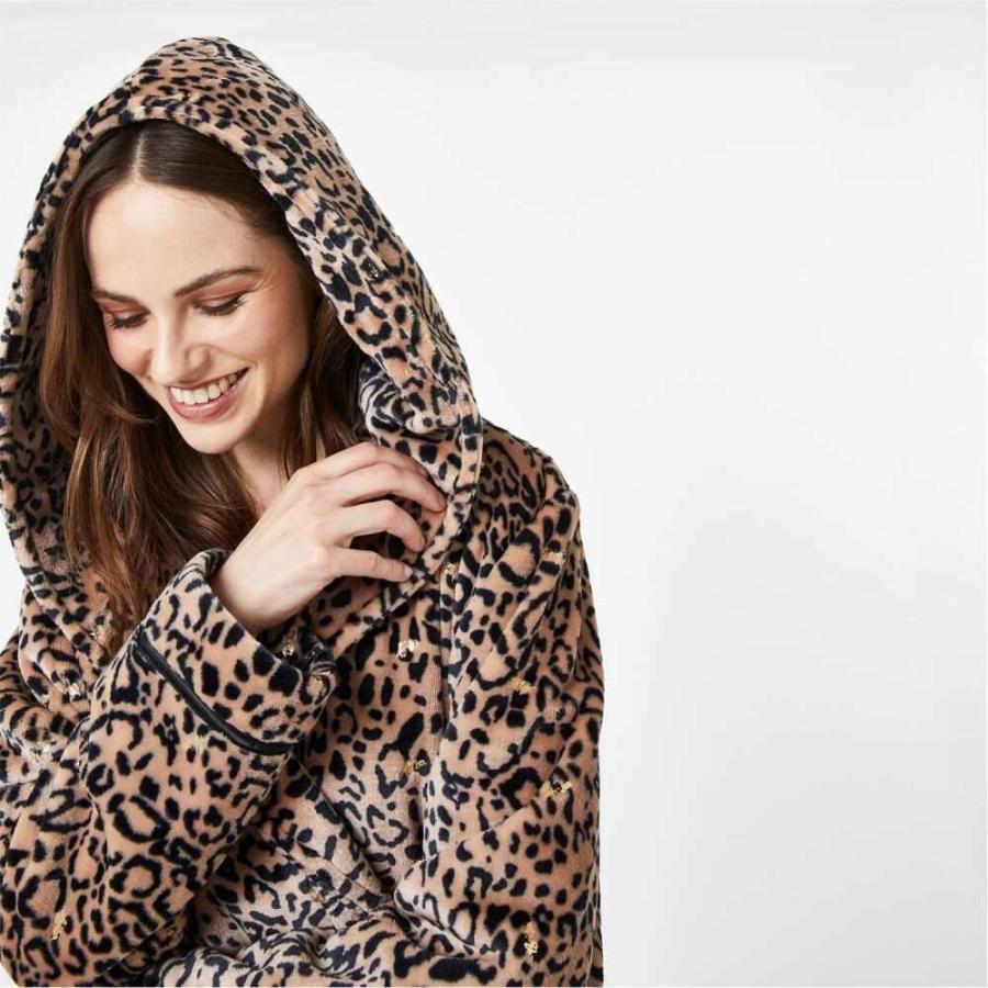 人気絶頂 ビバ Biba Cont Leopard Robe Short Print Leopard Biba インナー 下着 ショート丈 ガウン バスローブ レディース その他下着 サイズ 12 M Panero Shop