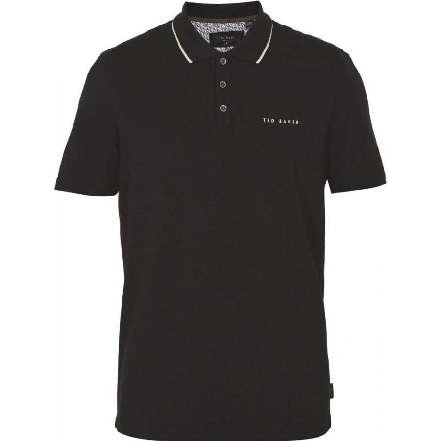 楽天 テッドベーカー Ted Baker メンズ ポロシャツ トップス Bloko Short Sleeved Polo T Shirt Black 送料無料 Emcc Ps