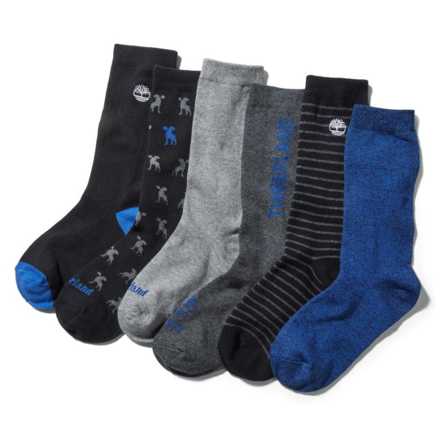21激安通販 Black Sn14 Gb Crw 6pk Timb インナー 下着 ソックス メンズ Timberland ティンバーランド インナー 下着 メンズ ソックス ティンバーランド Timberland 靴下