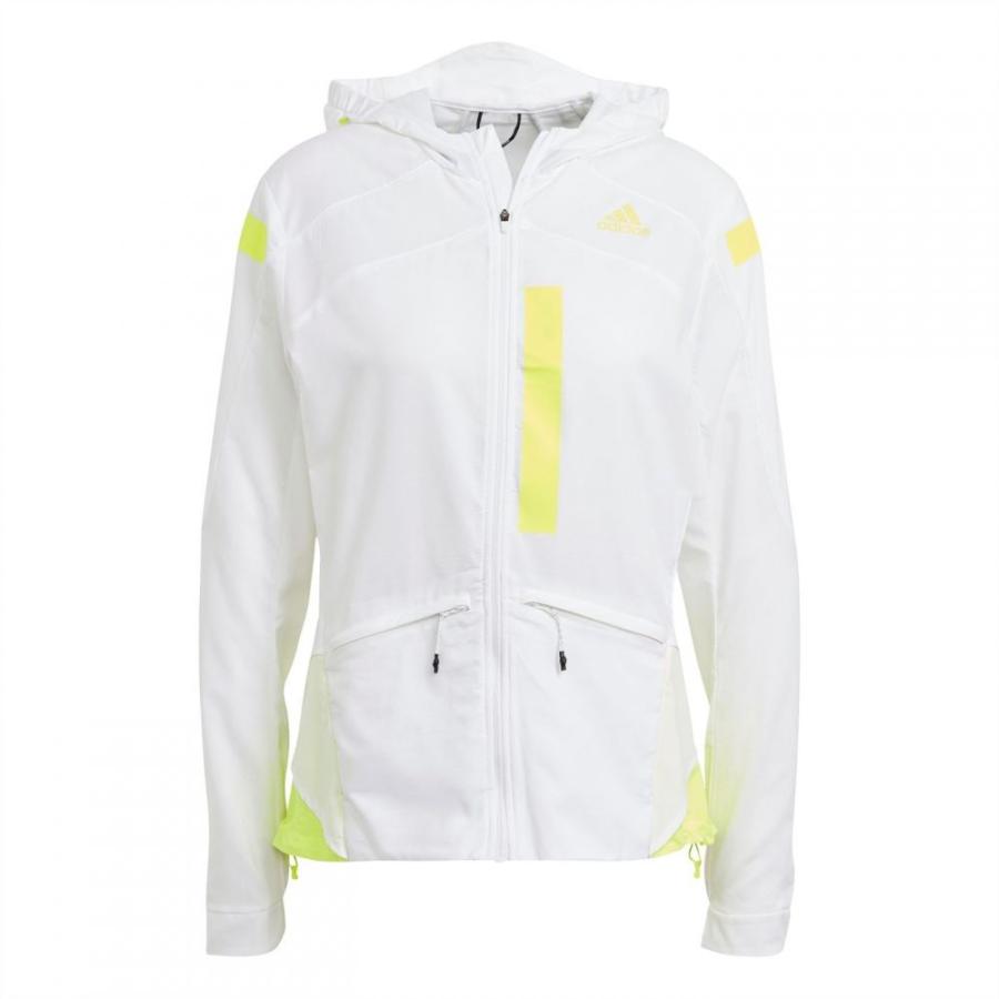 公式サイト レディース Adidas アディダス アウター レディース ジャケット アディダス Adidas ジャケット White Yellow Jacket Marathon Adidas アウター コート アウター