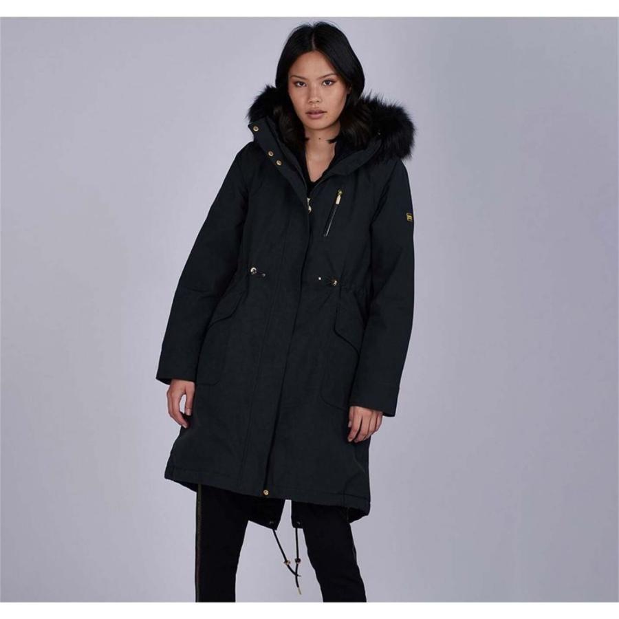 全ての バブアー Barbour International レディース ダウン 中綿ジャケット アウター Touchdown Jacket Black キナル別注 Outmore Pt