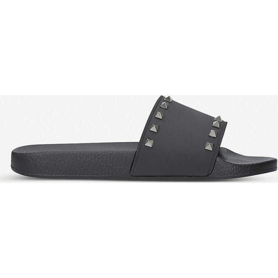 ヴァレンティノ Valentino メンズ サンダル 激安 激安特価 送料無料 シューズ 靴 Black Pool Rockstud Rubber Slider Sandals