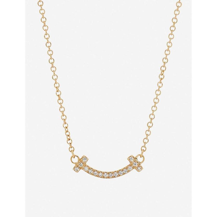 スーパーセール Co Tiffany ティファニー ユニセックス ネックレス ティファニー Co Tiffany ユニセックス Gold 18k Necklace Diamond And Yellow Gold 18ct Smile T Tiffany ジュエリー アクセサリー ネックレス メンズアクセサリー Geeksmithing Com
