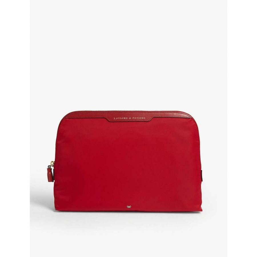 アニヤ ハインドマーチ Anya Hindmarch メンズ ポーチ トラベルポーチ Lotions And Potions Washbag Red Rainbowbookclub Org